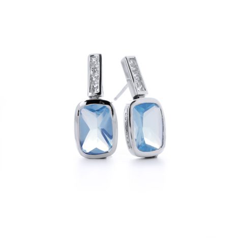 Pendientes Mubimbi Plata citrino y Cz amari