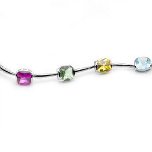 Pulsera Kayanza Plata CR Azul/Topacio