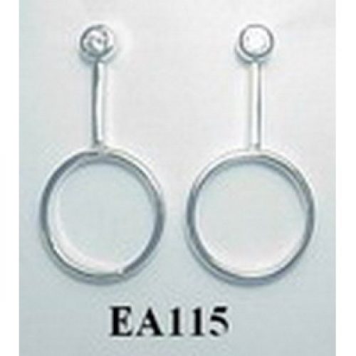 Pendientes Ngozi Plata y Cz Brillante