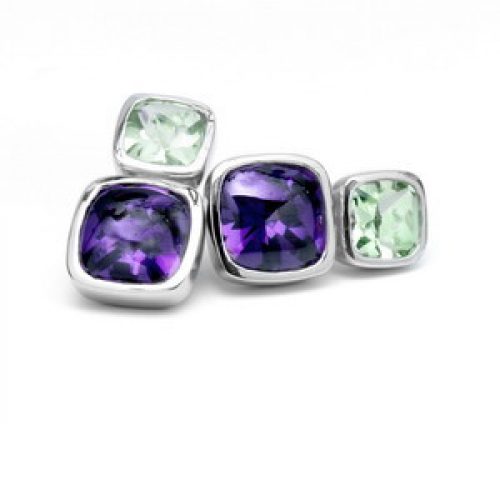 Pendientes Mubimbi Plata C R olivina c