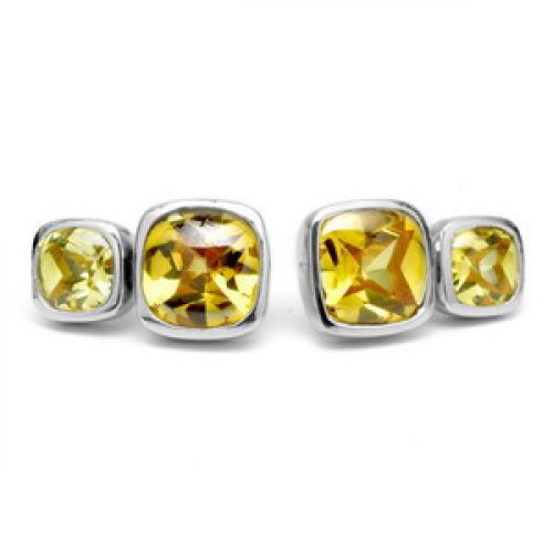 Pendientes Mubimbi Plata citrino y Cz amari