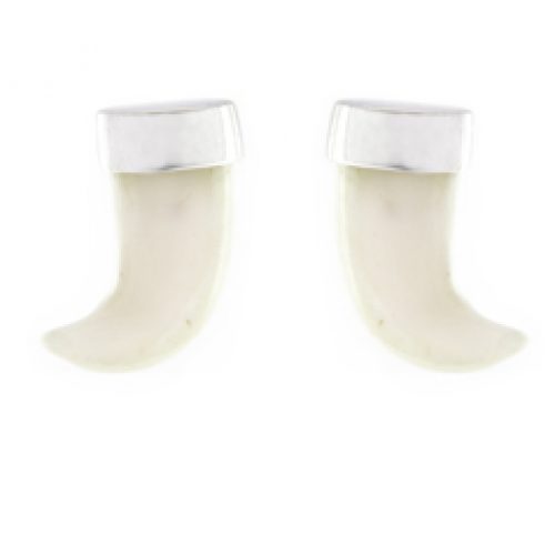 Pendientes Buyeka Plata y hueso