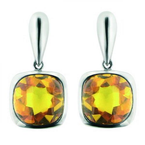 Pendientes Burambi Plata peridoto y topacio