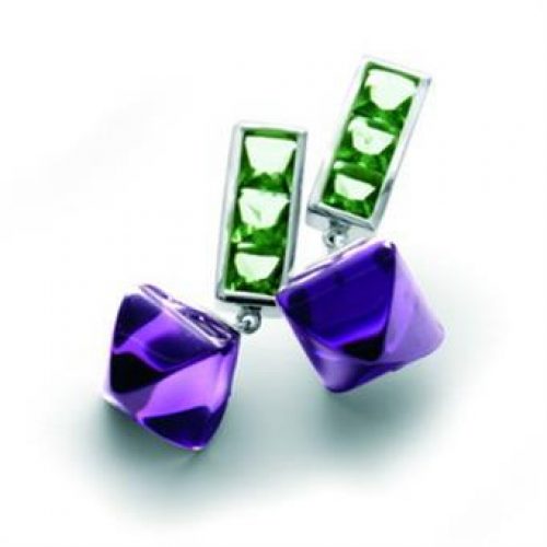 Pendientes Mukimba amatista/C R olivin