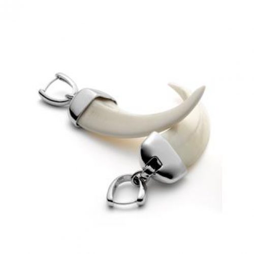 Pendientes Shombo Plata y hueso