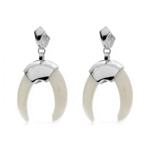 Pendeintes Muki Plata y hueso