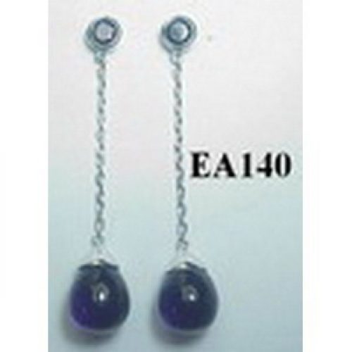 Pendientes Mukike Plata C R amatista/a