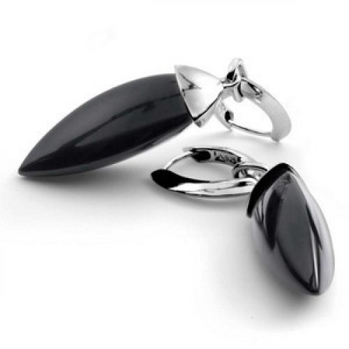 Pendientes Makamba Plata y onix