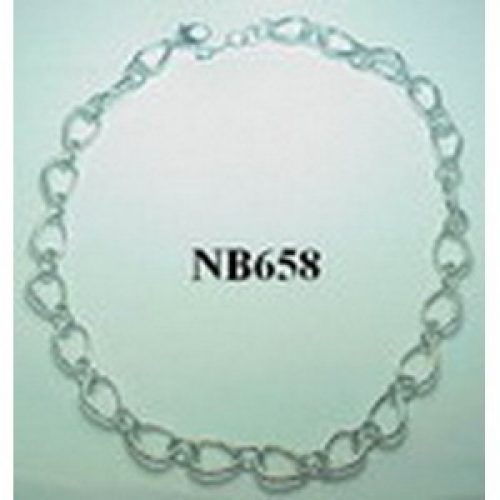 Collar Legali Plata lisa y calcedonia