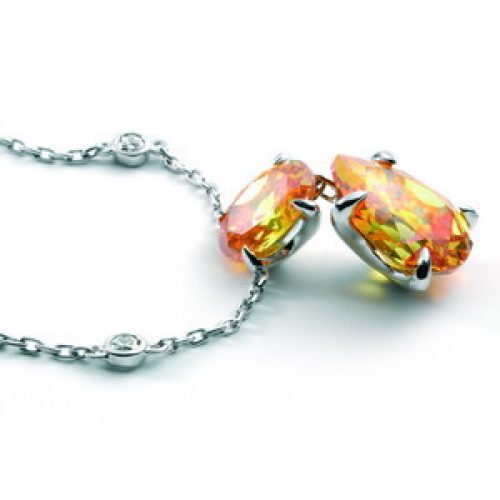 Collar Tanganyika Plata y topacio real