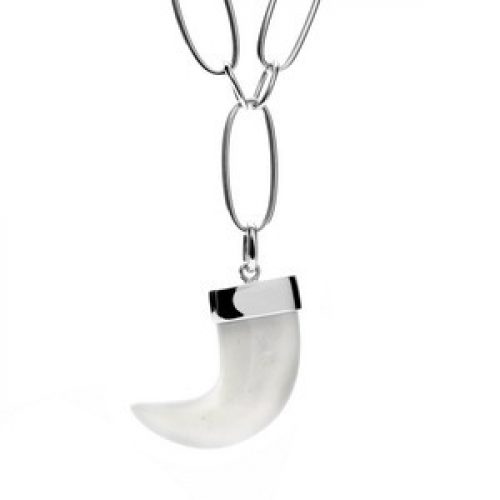 Collar Buyeka Plata y hueso