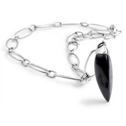 Collar Makamba Plata y onix